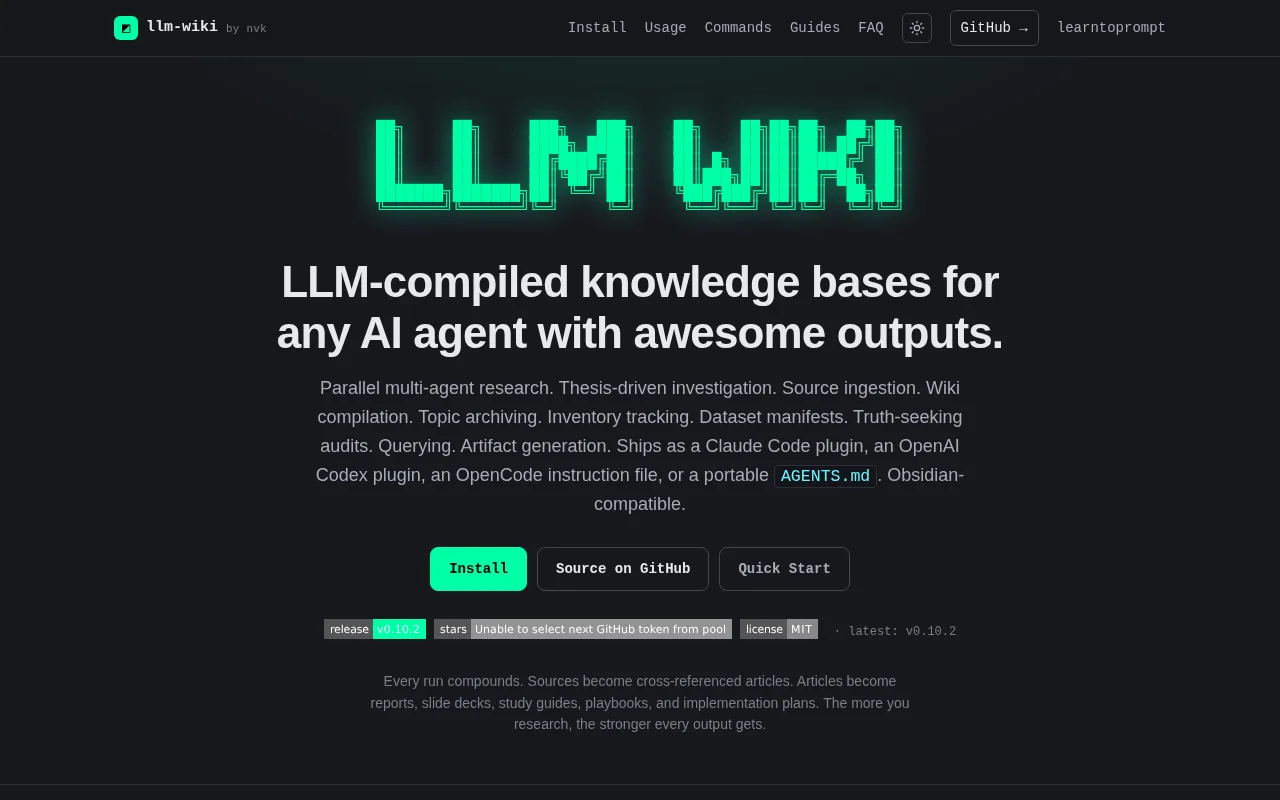 A better LLM-wiki with multi-path research [550 stars]