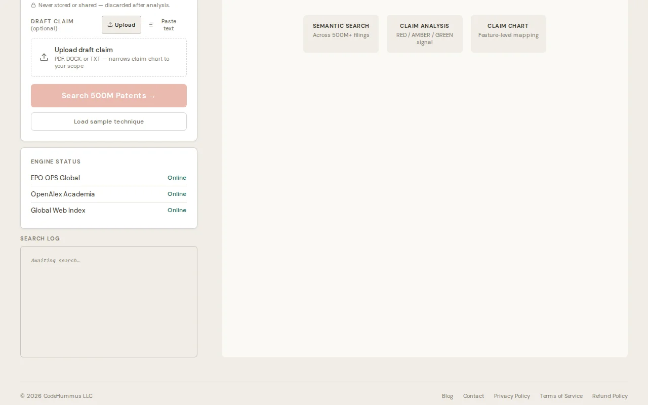Prior art search engine that resolves patents to claim language ($30)