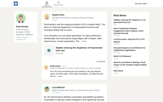 A Terrible Way to Consume Hacker News – AI Slop