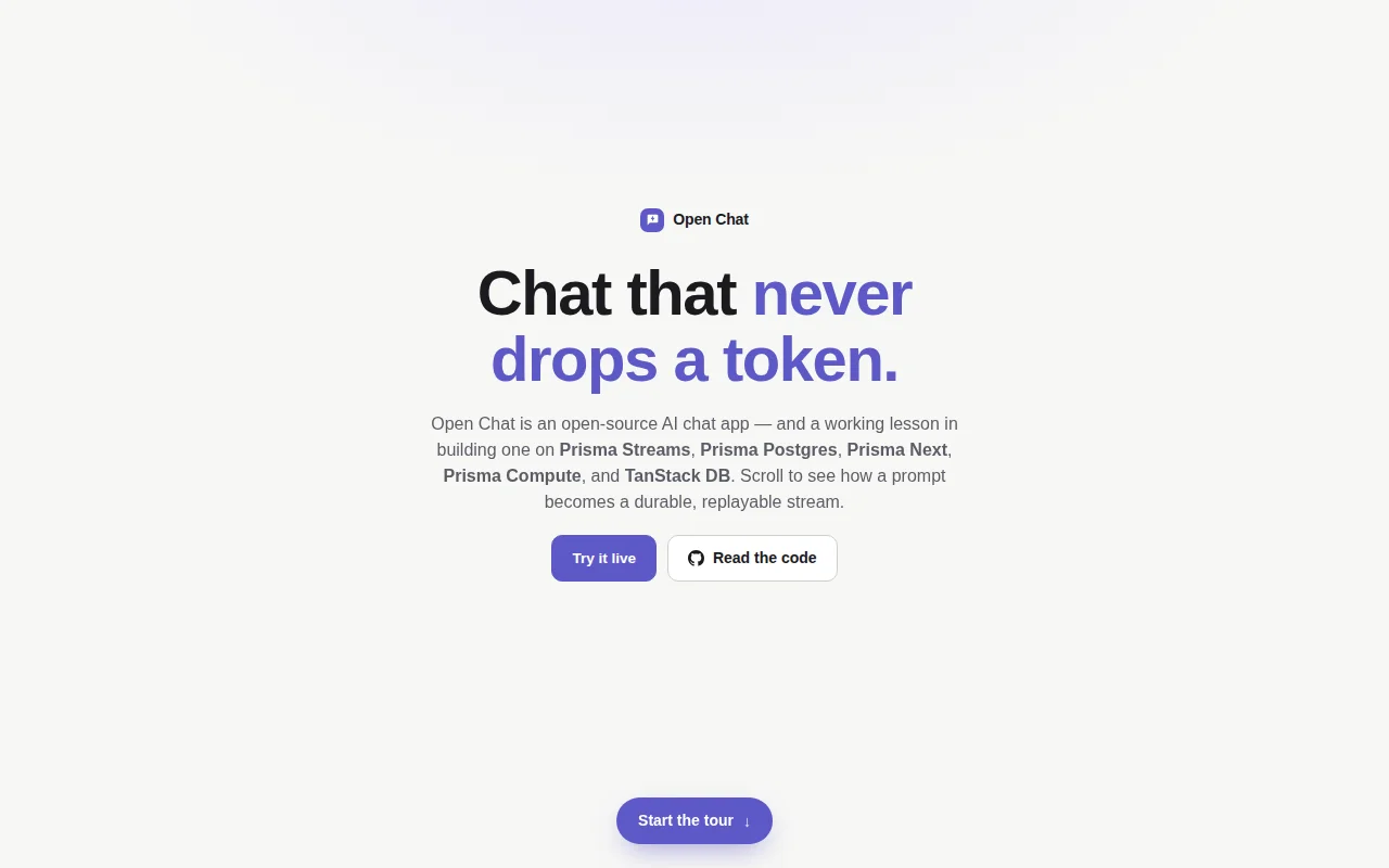 AI Chat App on Durable Streams and Tanstack DB