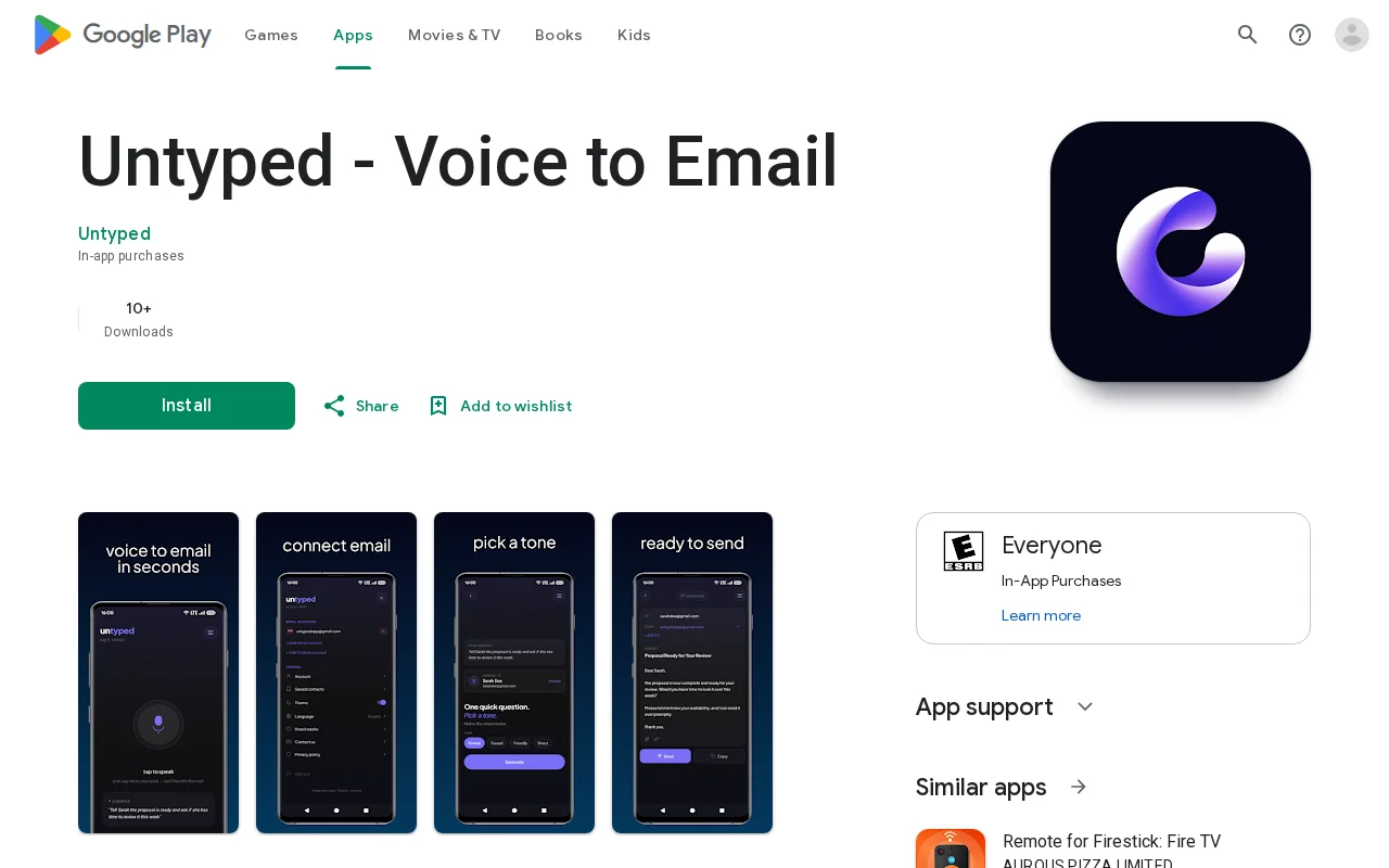 Untyped – Voice to Email