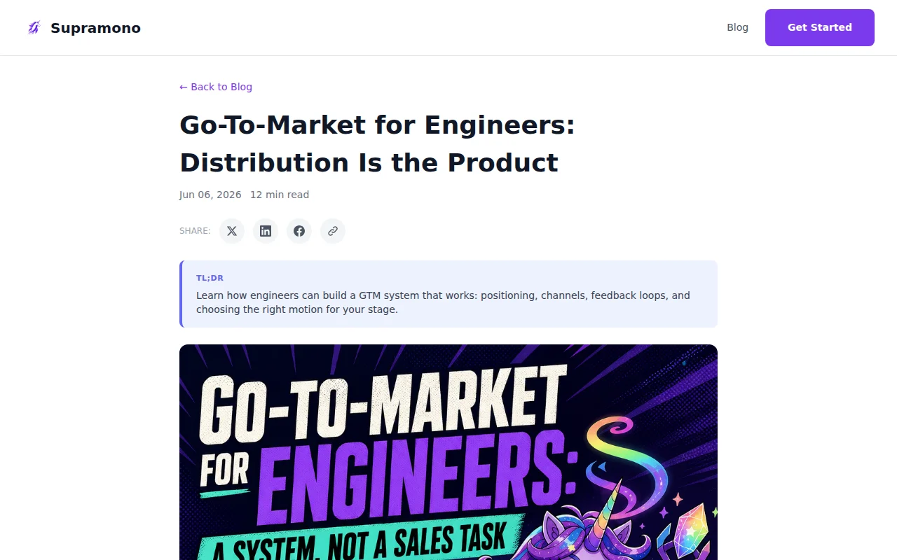 Go-To-Market for Engineers article series