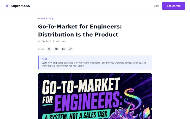 Go-To-Market for Engineers article series