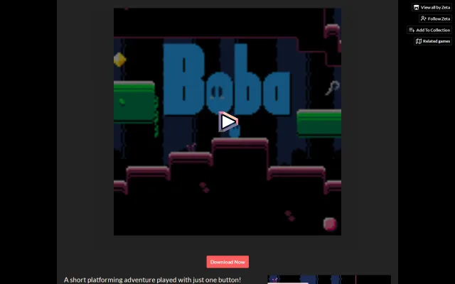 Boba, a one button platformer for PICO-8