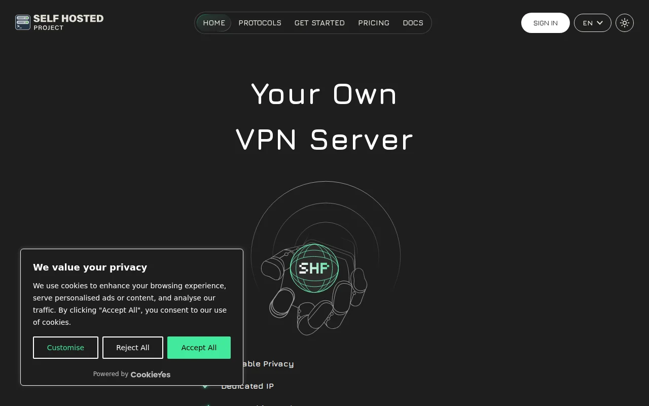 SHP.network – Auto-deploy your own VPN server