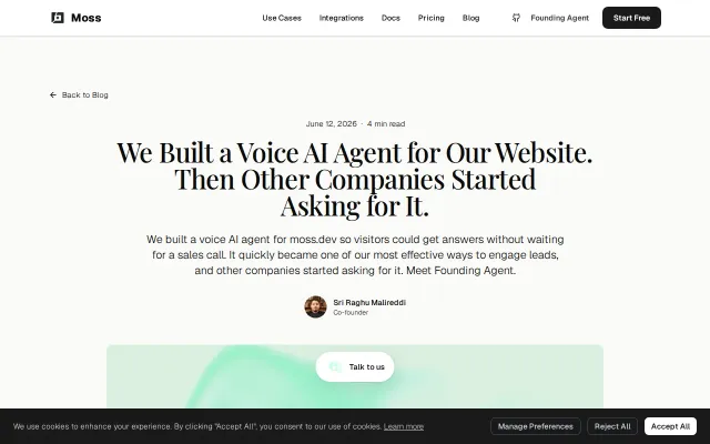 We put voice agent on our website, learned retrieval isn't bottleneck