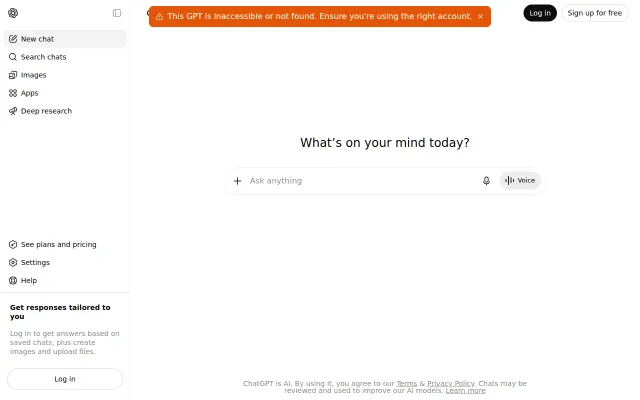 A GPT to get a free URL for AI generated content