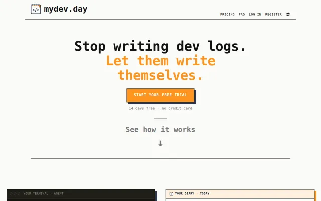 I built a dev diary writes itself