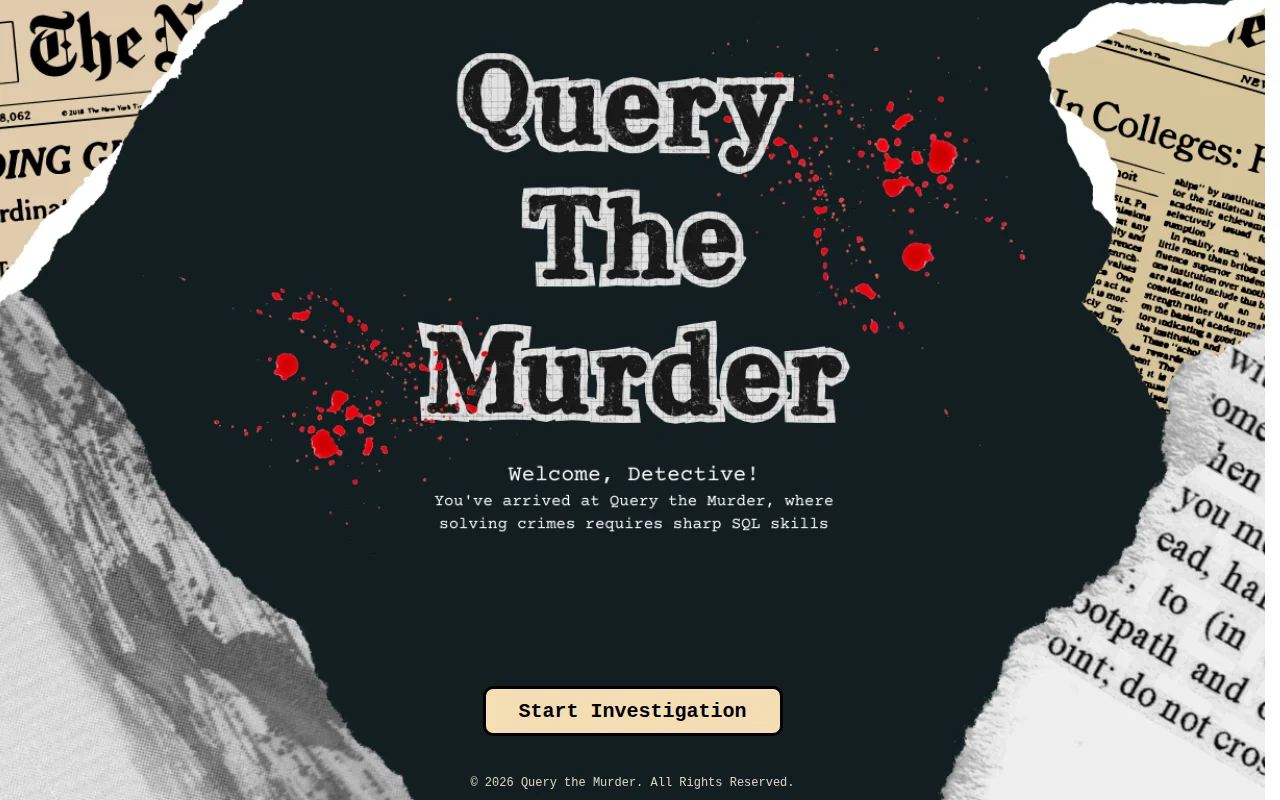 Query the Murder – Learn SQL by Solving Agatha Christie Mysteries