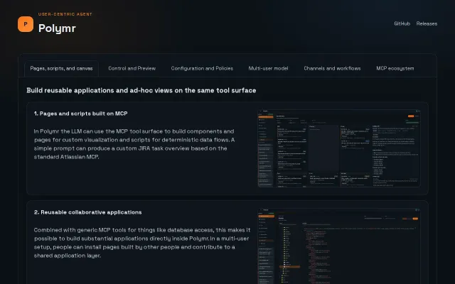 Polymr – A Platform for Controllable Execution and Adaptive Interaction