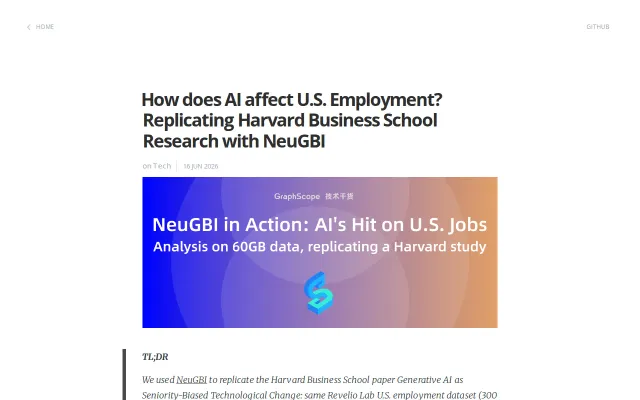 Replicating a Harvard study on AI's employment impact – Autonomously