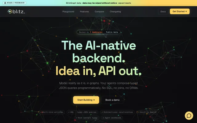 BlitzGraph – Supabase for graphs, built for LLM agents