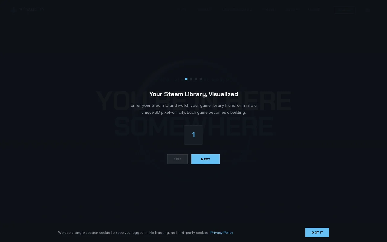 Steam City – Your Steam game library as a 3D city