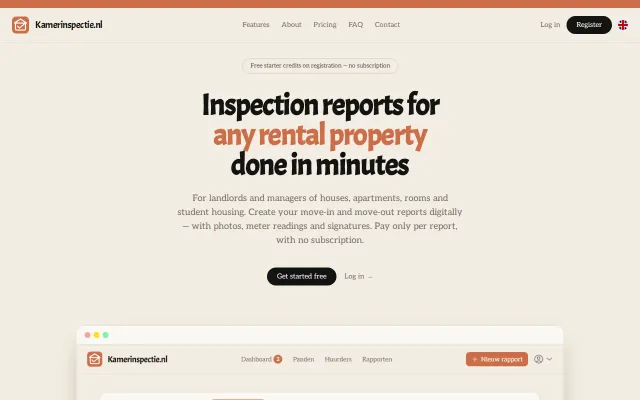 Digital inspection reports for any rental property