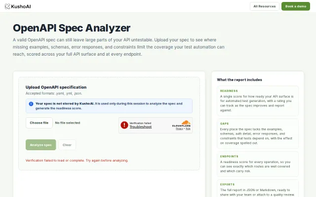 A tool that scores your OpenAPI spec for test-generation readiness