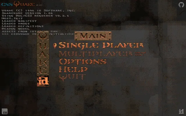 Quake ported to 3D CSS (no WebGL)