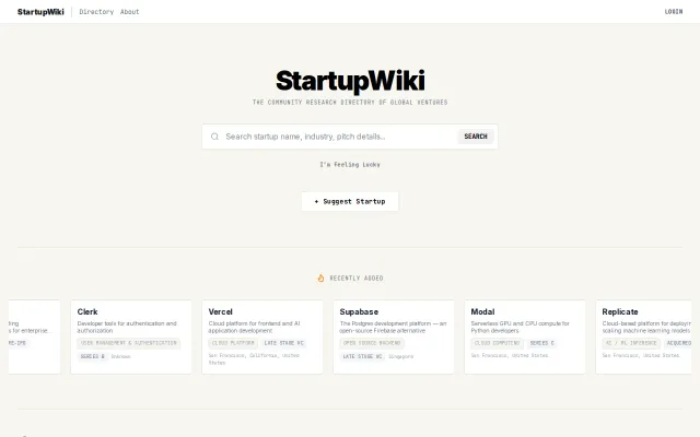 A Free Crunchbase Alternative