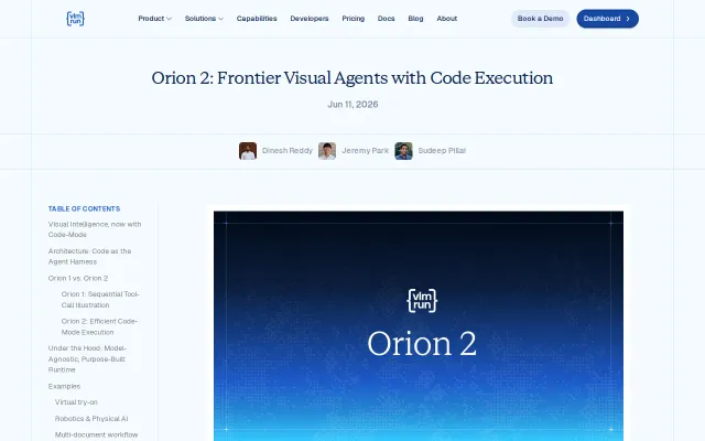 Visual Agents with Code Mode