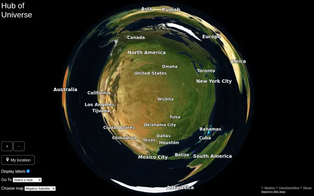 Circular Map with You in the Middle