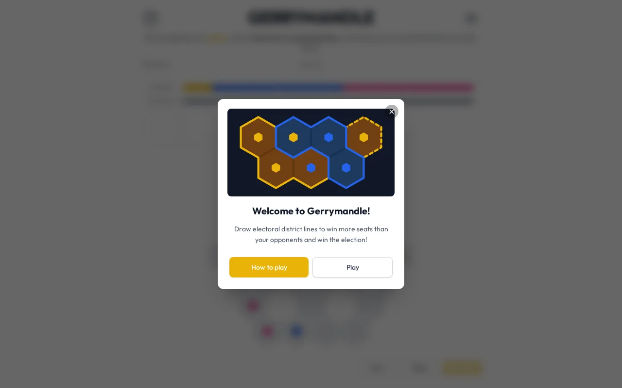 Gerrymandle - Daily puzzle game where you redraw electoral districts