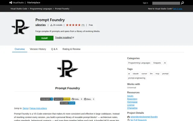 Prompt Foundry-tasks with focused context + instructions = sharper AI