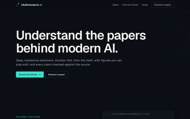 A website to understand and study AI papers