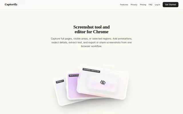Captorify – A Better Chrome Screenshot Extension
