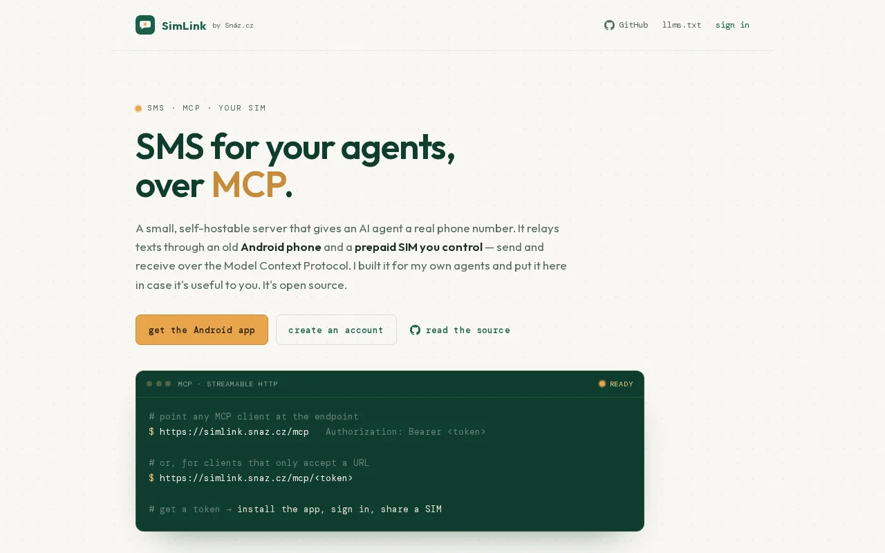 Let agents send/receive SMS using your old Android phone
