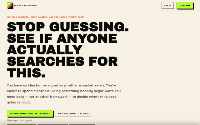 I made a startup idea validator for founders who move fast