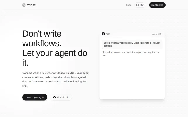 An n8n alternative where coding agents build the workflows, not humans