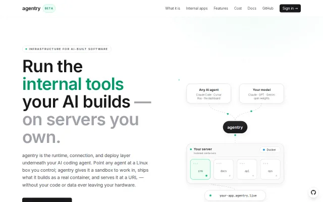 Build and Host AI apps on your own servers