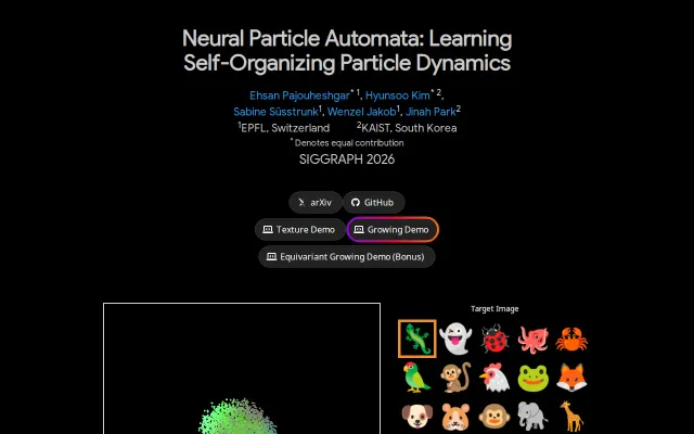 Neural Particle Automata