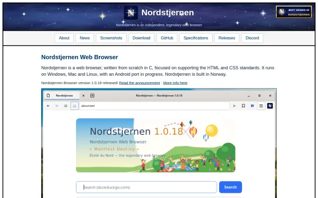 Nordstjernen Web Browser 1.0.18
