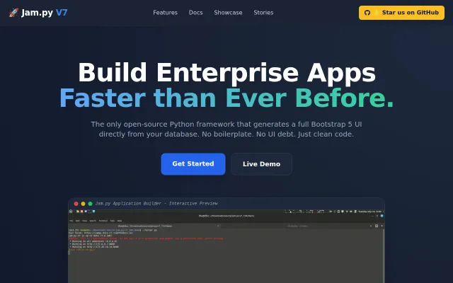No AI, just plain old JavaScript and Python RAD
