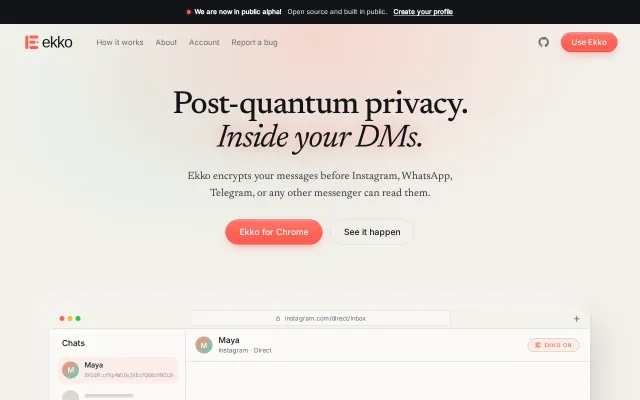 Ekko – PQC encryption inside of your keyboard