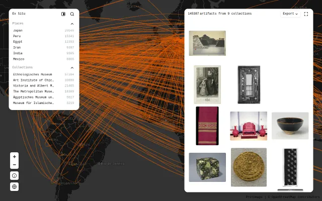 Ex Situ – open-source spatial index of displaced cultural artifacts