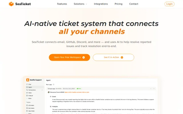 SeaTicket – AI agent that resolve GitHub and Discord issues