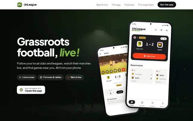 Grassroots Football, Live