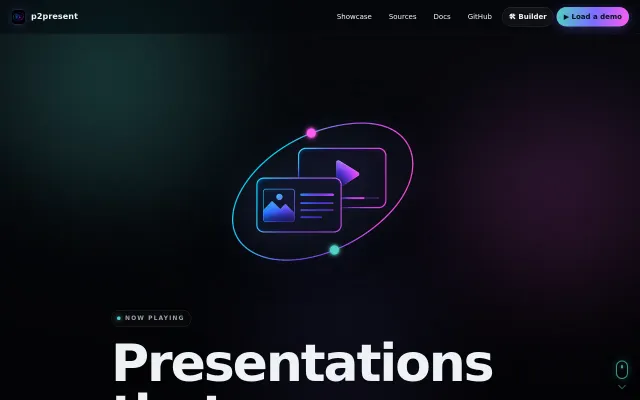 P2Present – slides and talk video in sync, preserved on any storage